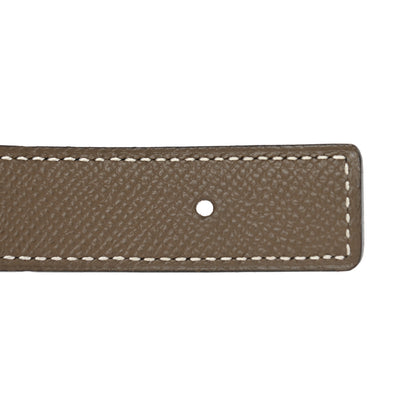 Hermes Swift Epsom 24mm Mini Constance H Belt 85 Black Etoupe 6 of 10