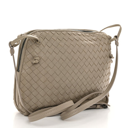 Bottega Veneta Nappa Intrecciato Nodini Crossbody Messenger Steel 4 of 12