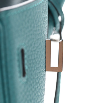 Hermes Togo Verso Birkin 25 Vert Bosphore Bleu Ocean 22 of 32
