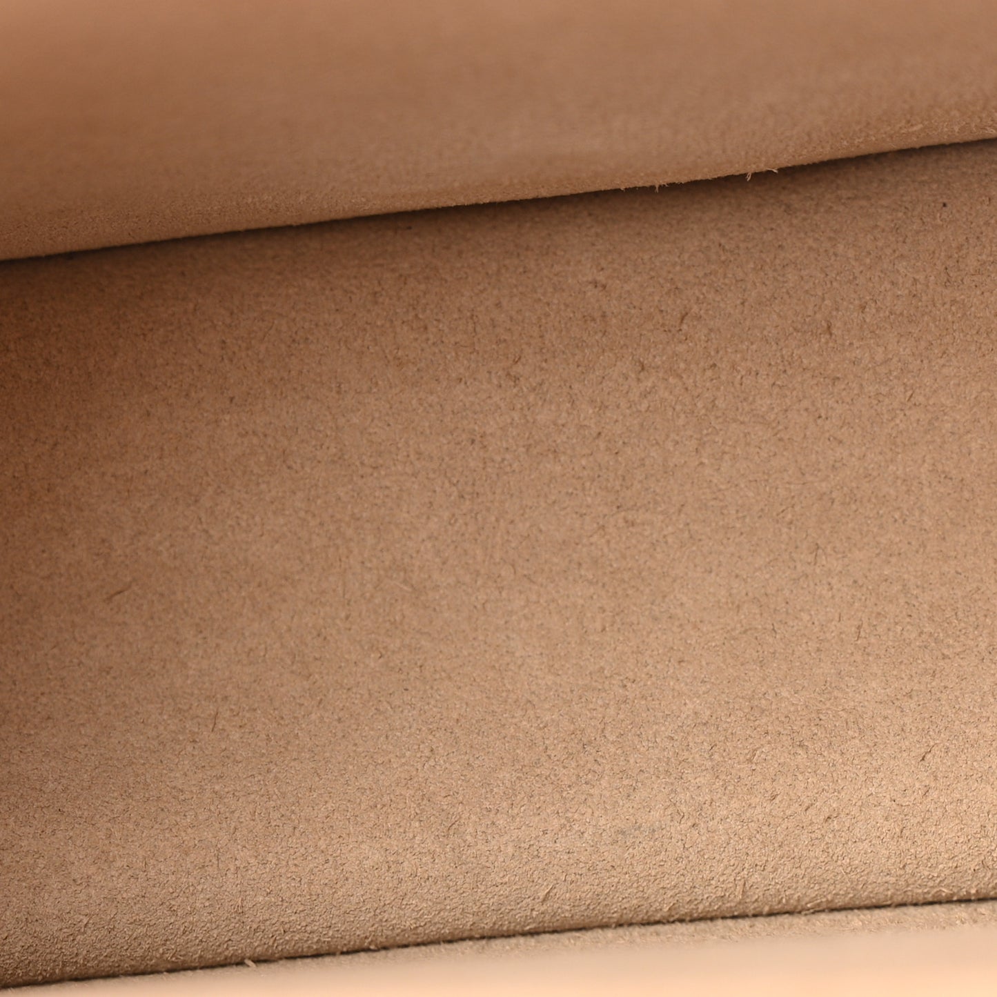 Calfskin Suede Small Nile Bracelet Bag Biscotti Beige