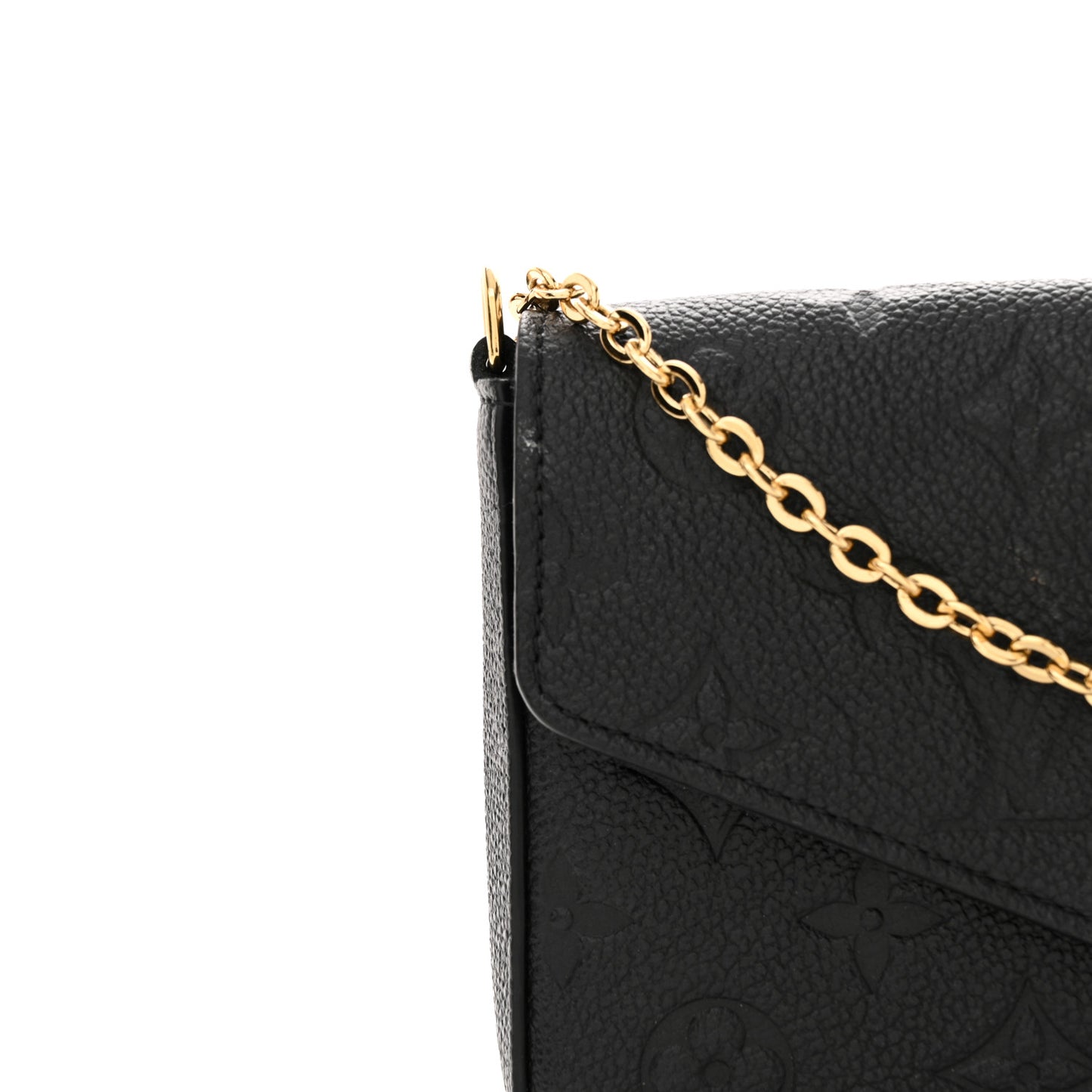 Empreinte Pochette Felicie Chain Wallet Black