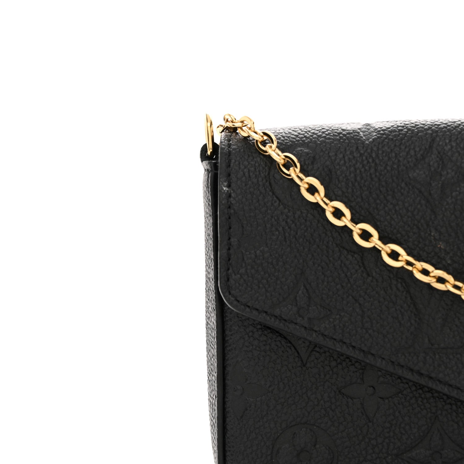 Louis Vuitton Empreinte Pochette Felicie Chain Wallet Black 13 of 14