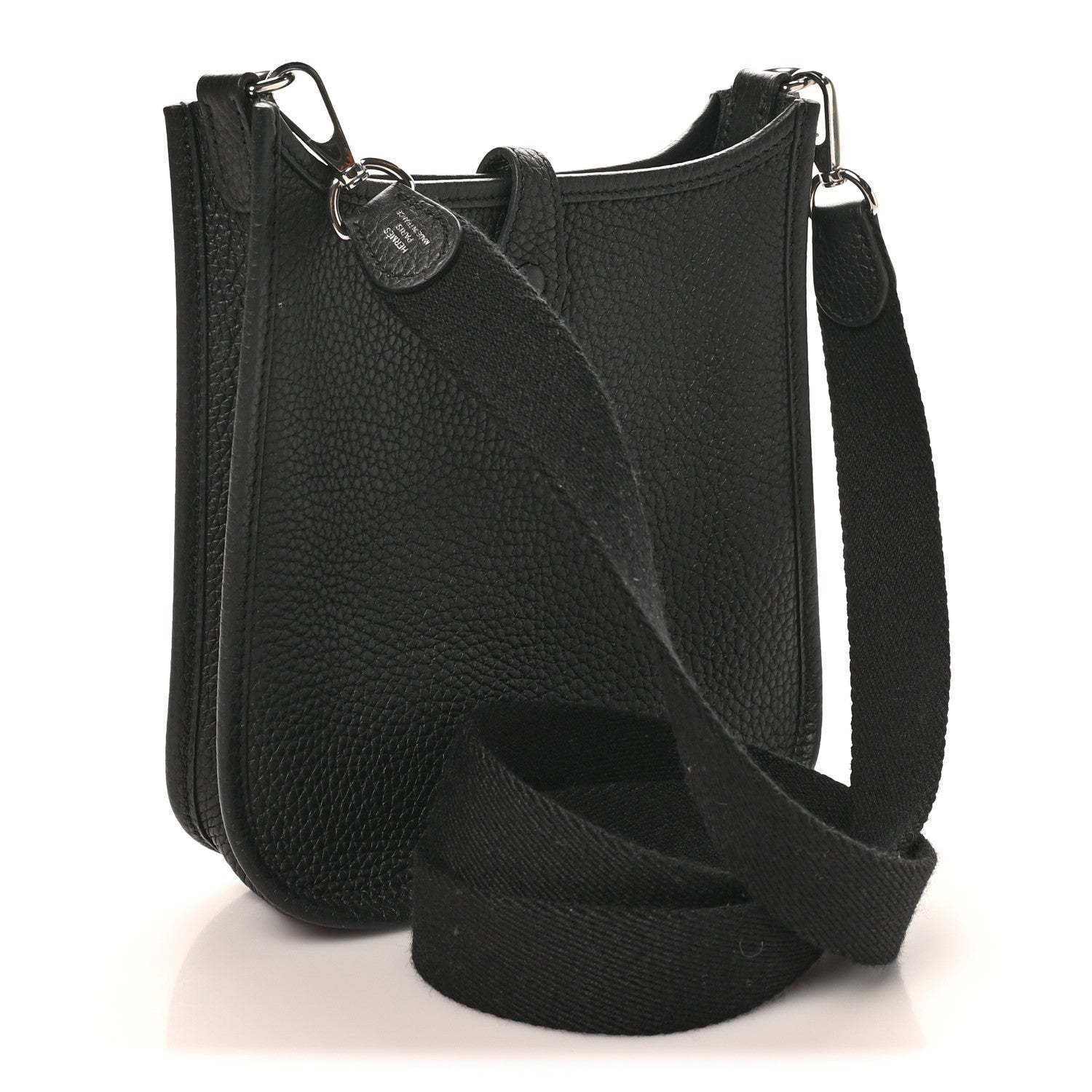 Hermes Taurillon Clemence Evelyne TPM Black 2 of 9