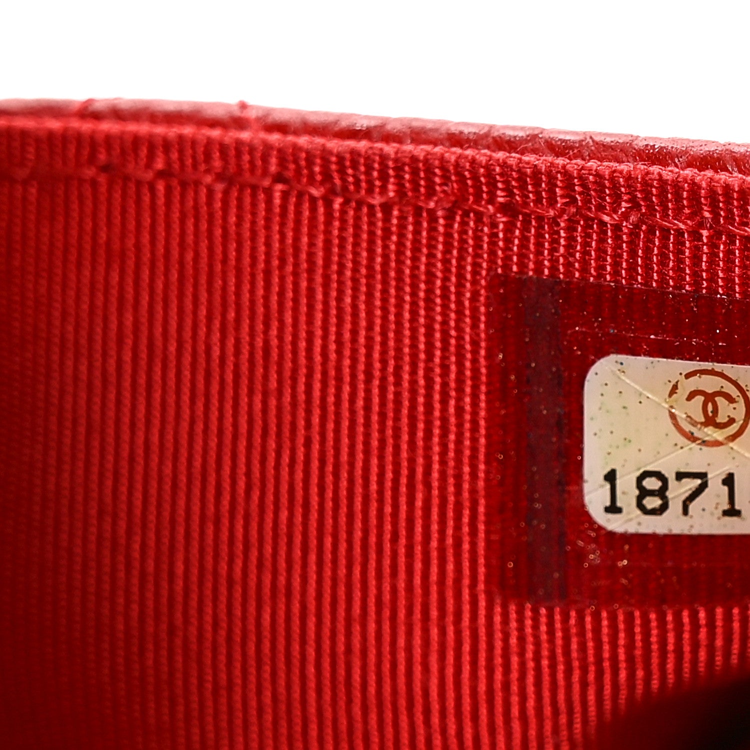 Chanel Caviar Quilted Wallet on Chain WOC Red 7 of 11