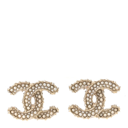 Chanel Pearl CC Earrings Gold 1 of 5