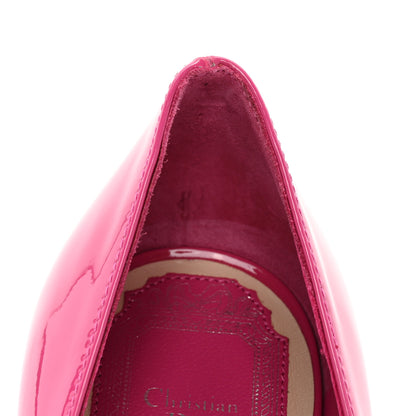Christian Dior Patent Cherie Pointy Toe 100mm Pumps 36 Fuchsia 11 of 12