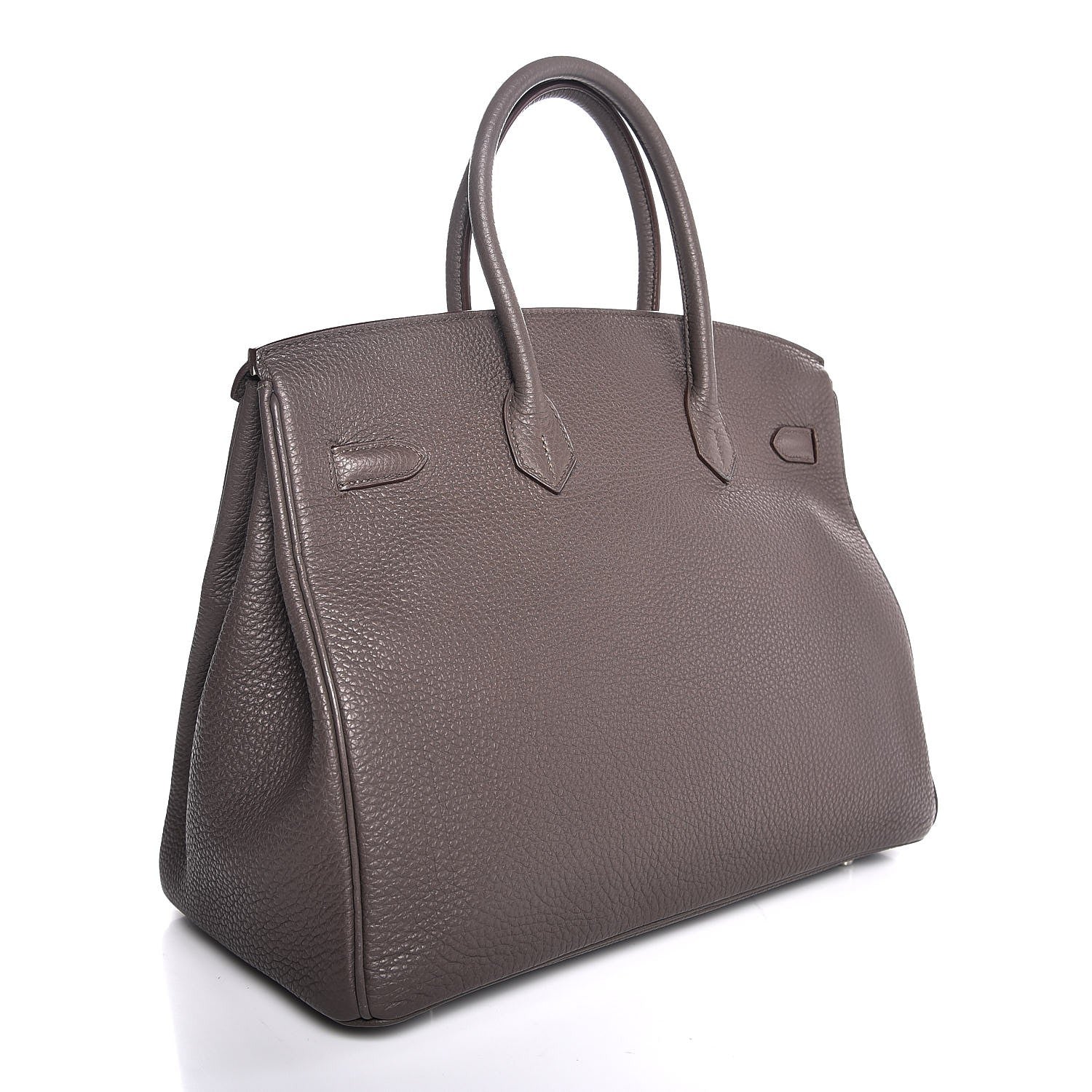 Hermes Togo Horeshoe Birkin 35 Etain Gris Perle 3 of 37
