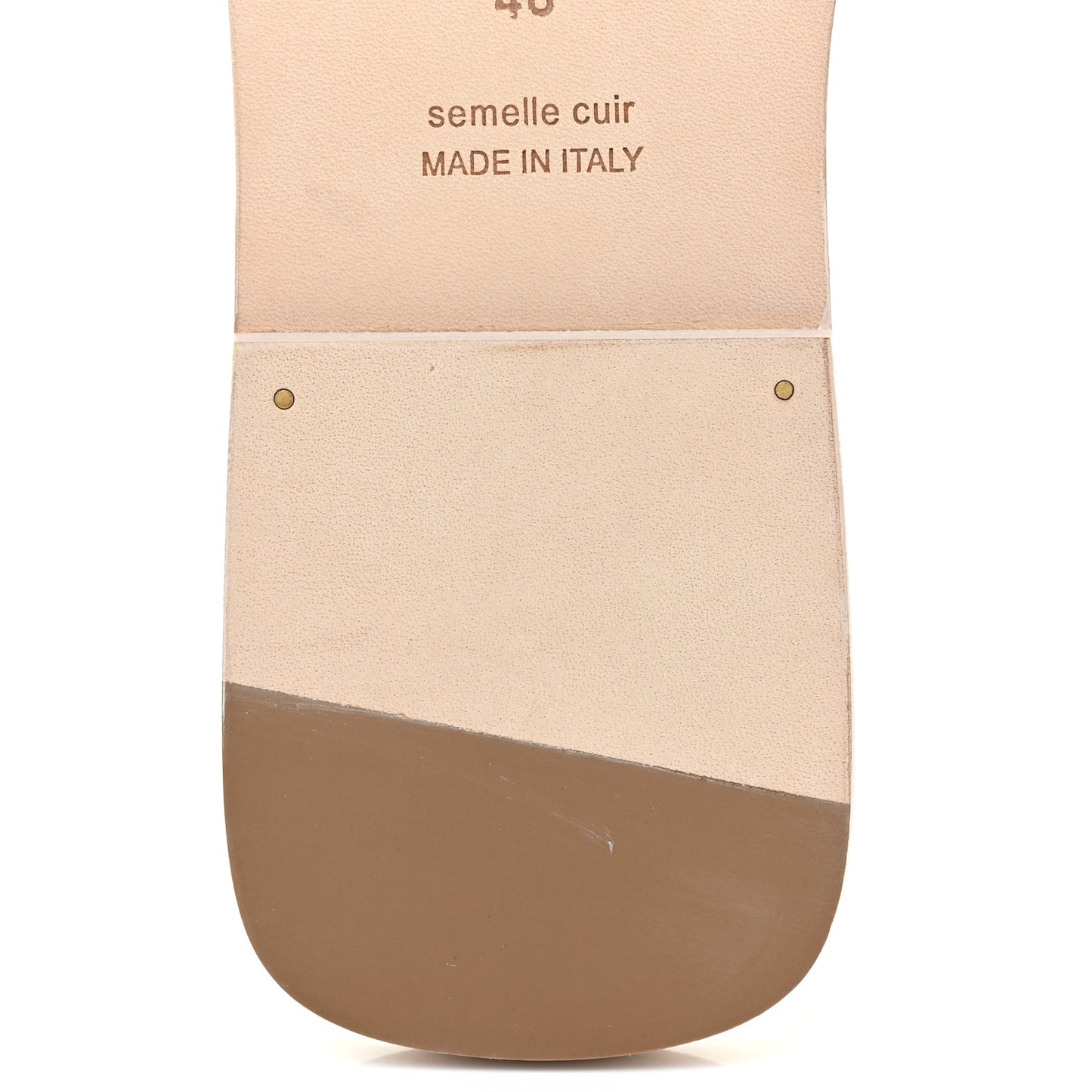 Box Calfskin Oran Sandals 40 Rose Pale