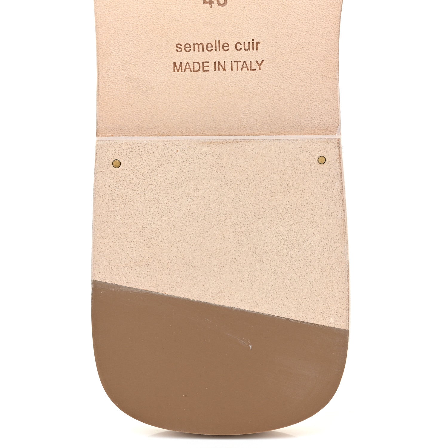Hermes Box Calfskin Oran Sandals 40 Rose Pale 7 of 17