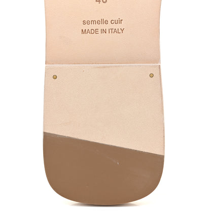 Hermes Box Calfskin Oran Sandals 40 Rose Pale 7 of 17