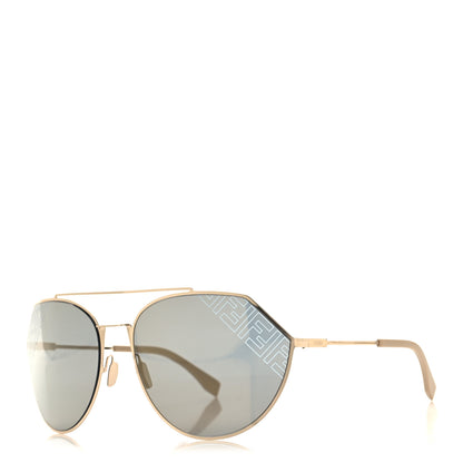 Fendi Metal Aviator Sunglasses FFM0074 Gold 1 of 7
