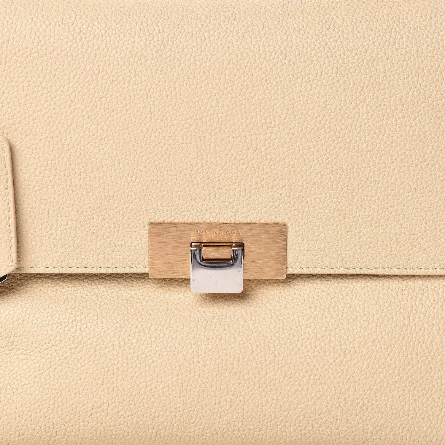 Balenciaga Grained Calfskin Le Dix Small Soft Cartable Blanc Creme 10 of 12