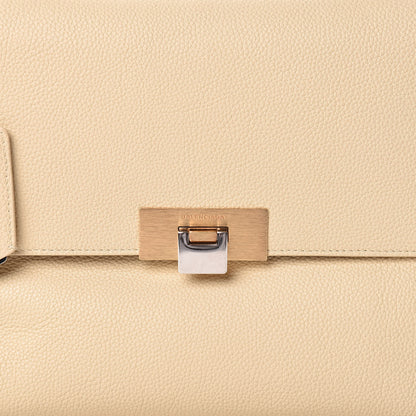 Balenciaga Grained Calfskin Le Dix Small Soft Cartable Blanc Creme 10 of 12