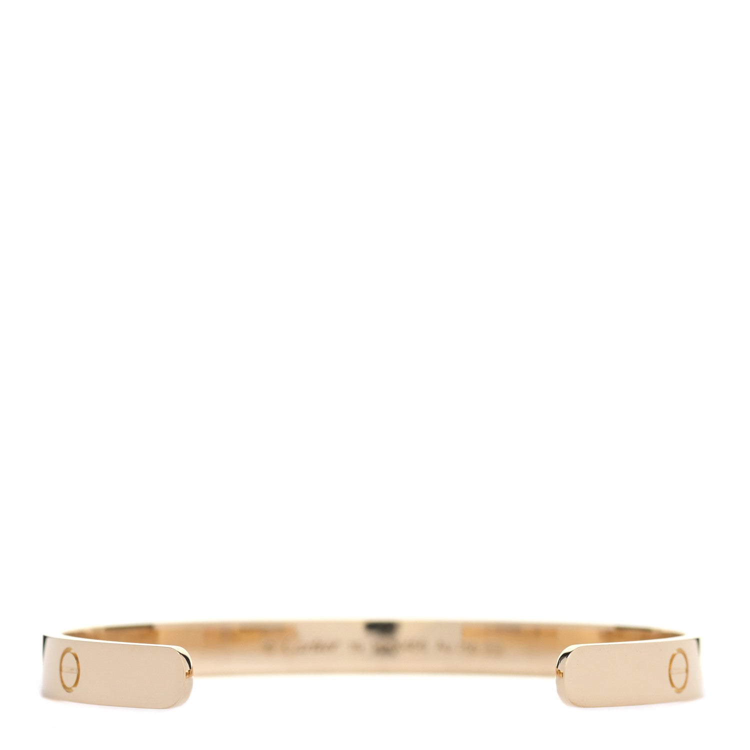 Cartier 18K Yellow Gold LOVE Cuff Bracelet 19 2 of 3