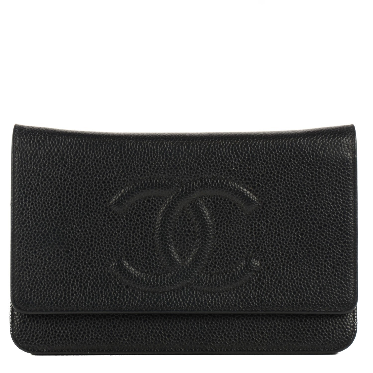 Chanel Caviar Timeless CC Wallet on Chain WOC Black 1 of 8