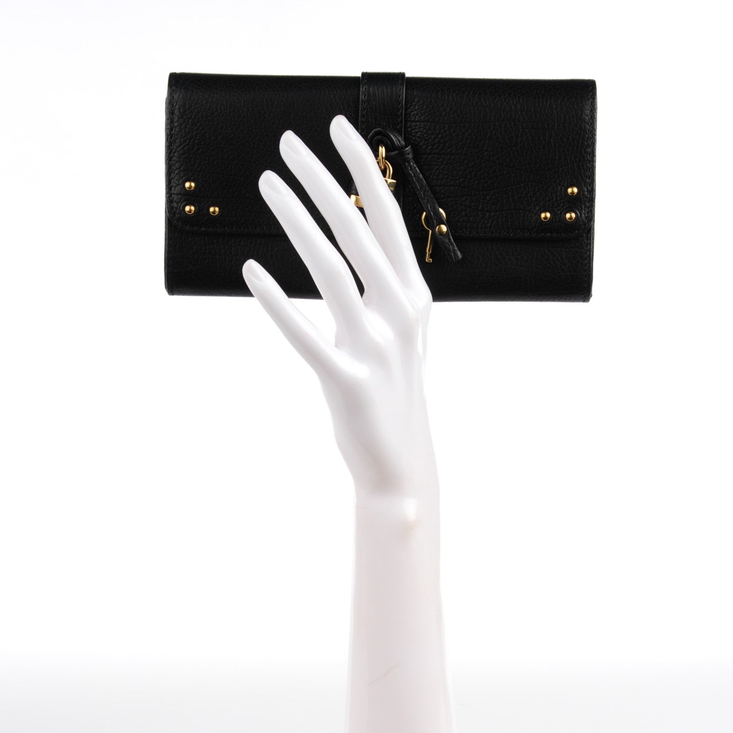 Chloe Calfskin Aurore Wallet Black 2 of 8