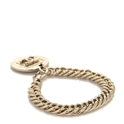 Chanel Crystal CC Chain Charm Bracelet Gold 3 of 5