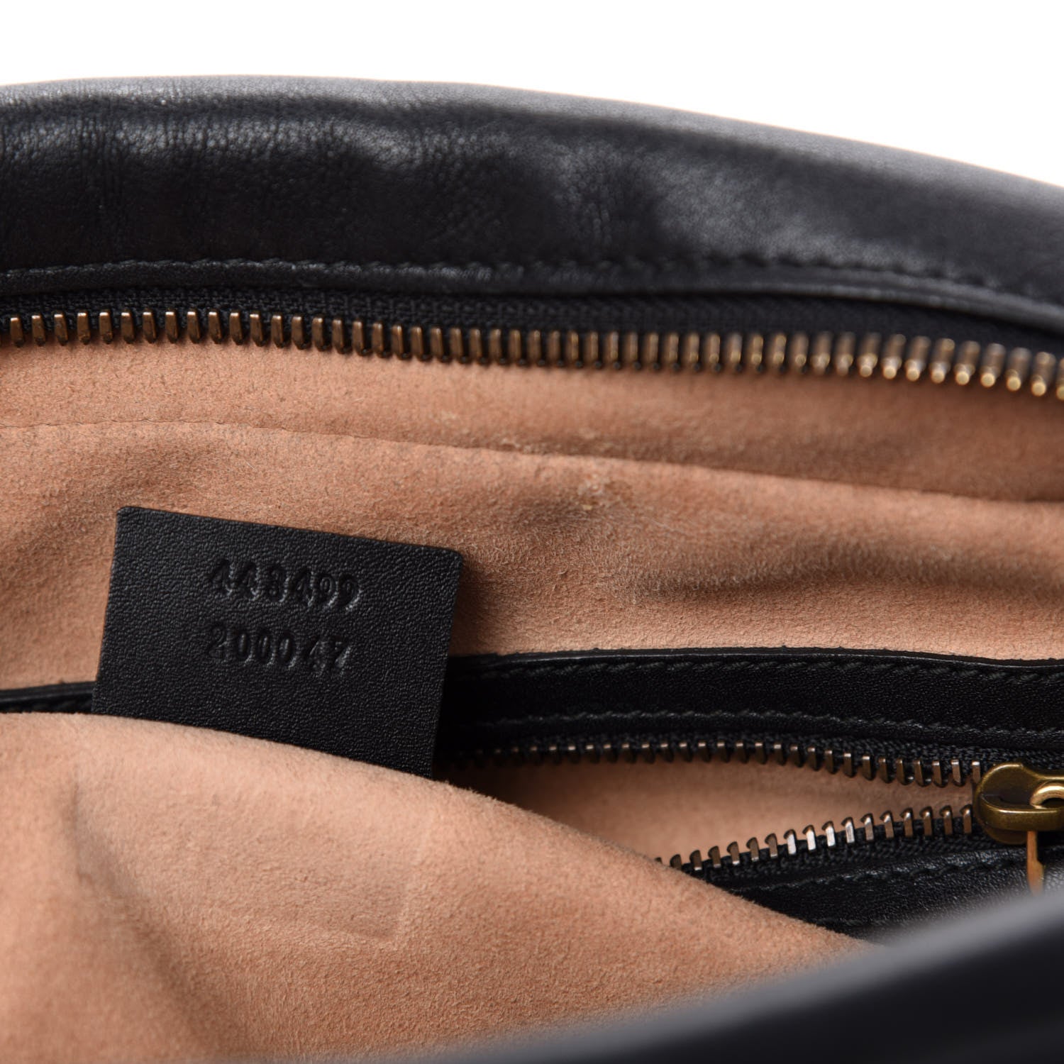 Gucci Calfskin Matelasse Medium GG Marmont Chain Shoulder Bag Black 9 of 10