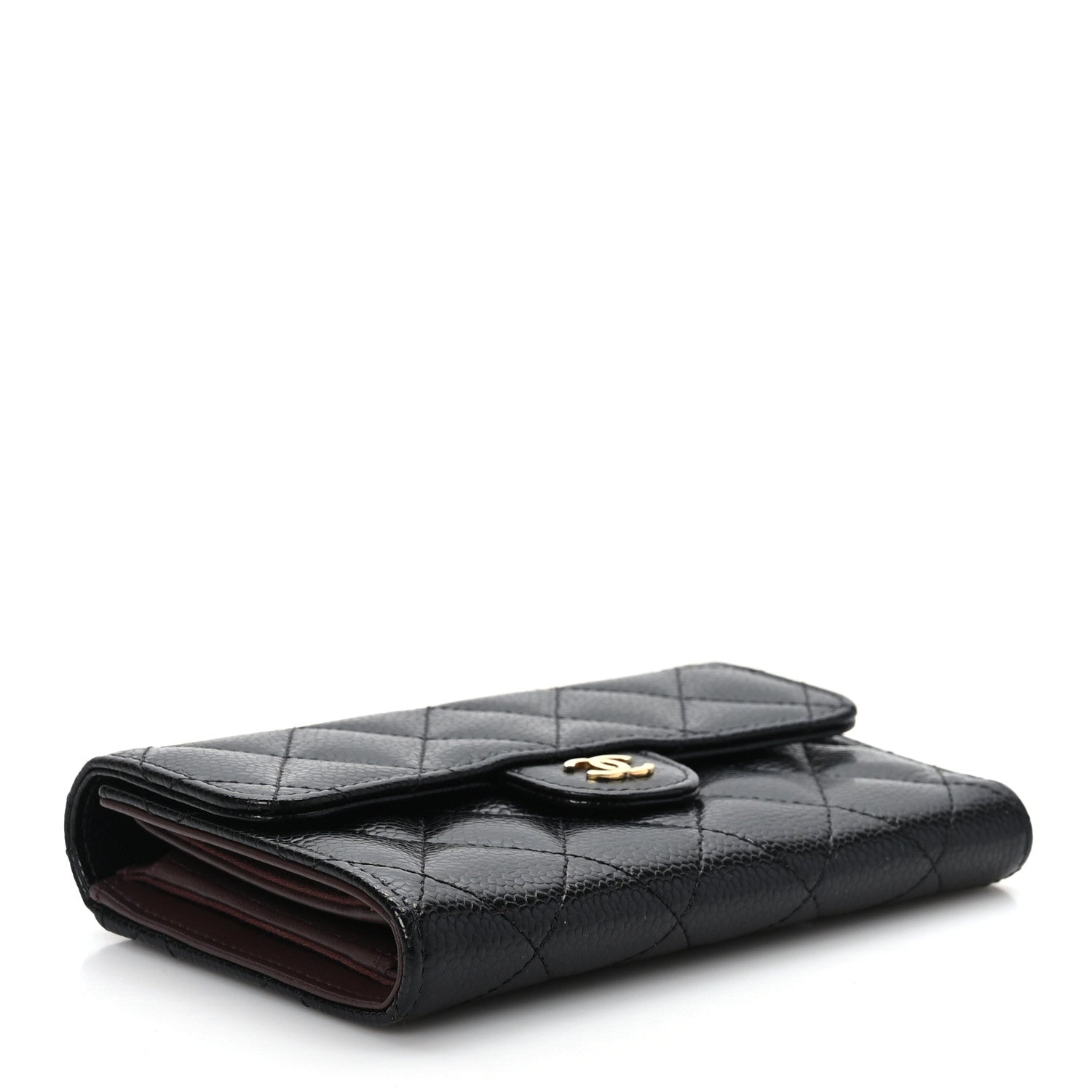 Chanel Caviar Quilted Medium Flap Wallet Black 4 of 8
