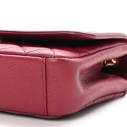 Chanel Caviar Quilted Small CC Filigree Flap Burgundy 10 of 10