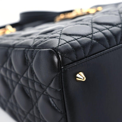 Christian Dior Lambskin Cannage Medium Lady Dior Black 5 of 15