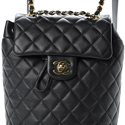 Chanel Calfskin Quilted Mini Urban Spirit Backpack Black 10 of 10