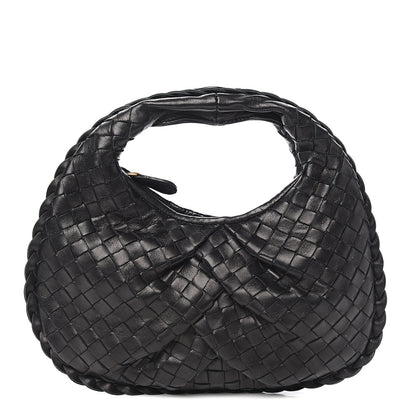 Bottega Veneta Nappa Intrecciato Pleated Mini Veneta Hobo Black 1 of 9