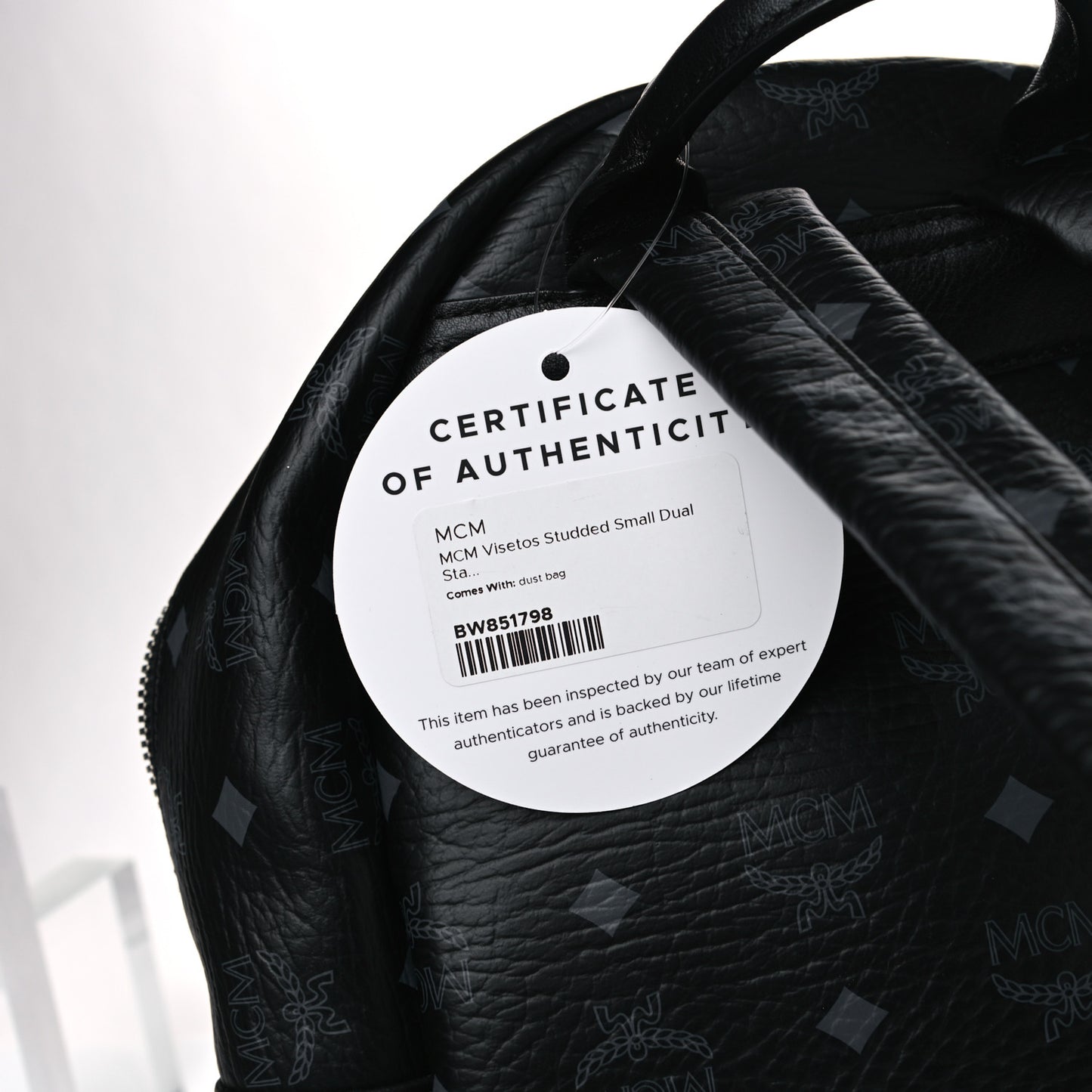 Visetos Studded Small Dual Stark Backpack Black
