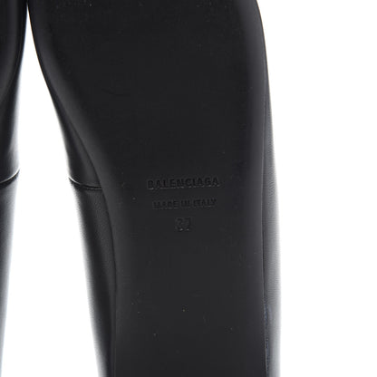 Balenciaga Calfskin BB Knife Pointy Toe Ballerina Flats 37 Black 8 of 10