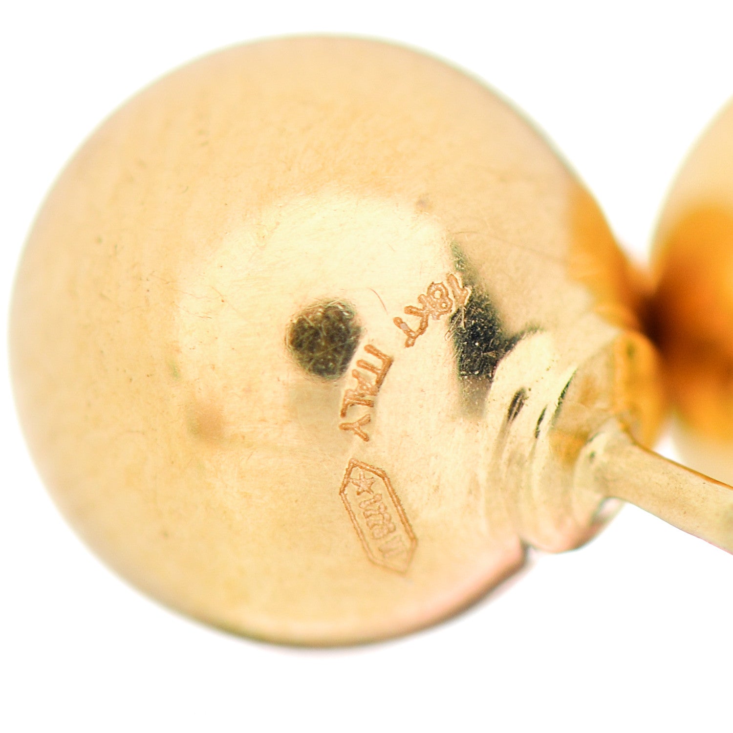 Roberto Coin 18K Yellow Gold 8mm Ball Stud Earrings 4 of 6