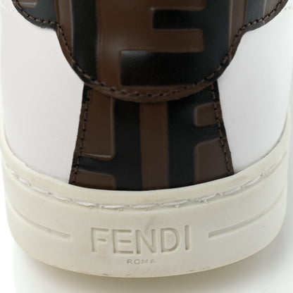 Fendi Vitello FF Embossed Womens Slip On Sneakers 35.5 Ultra White Maya Black 13 of 14