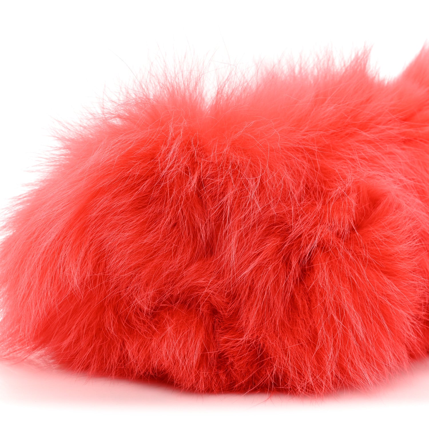 Fendi Fox Fur Shiny Nappa Small Fendi First Papavero 1424879