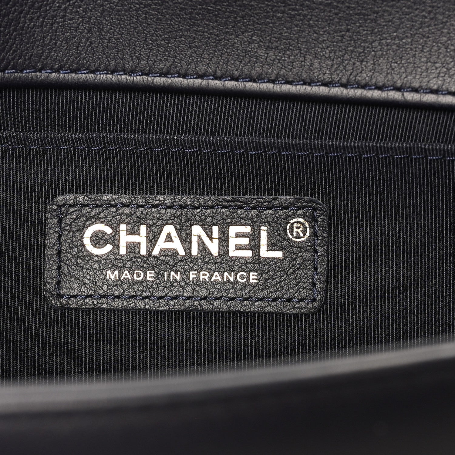 Chanel Lambskin Quilted Medium Boy Flap Dark Navy 6 of 10