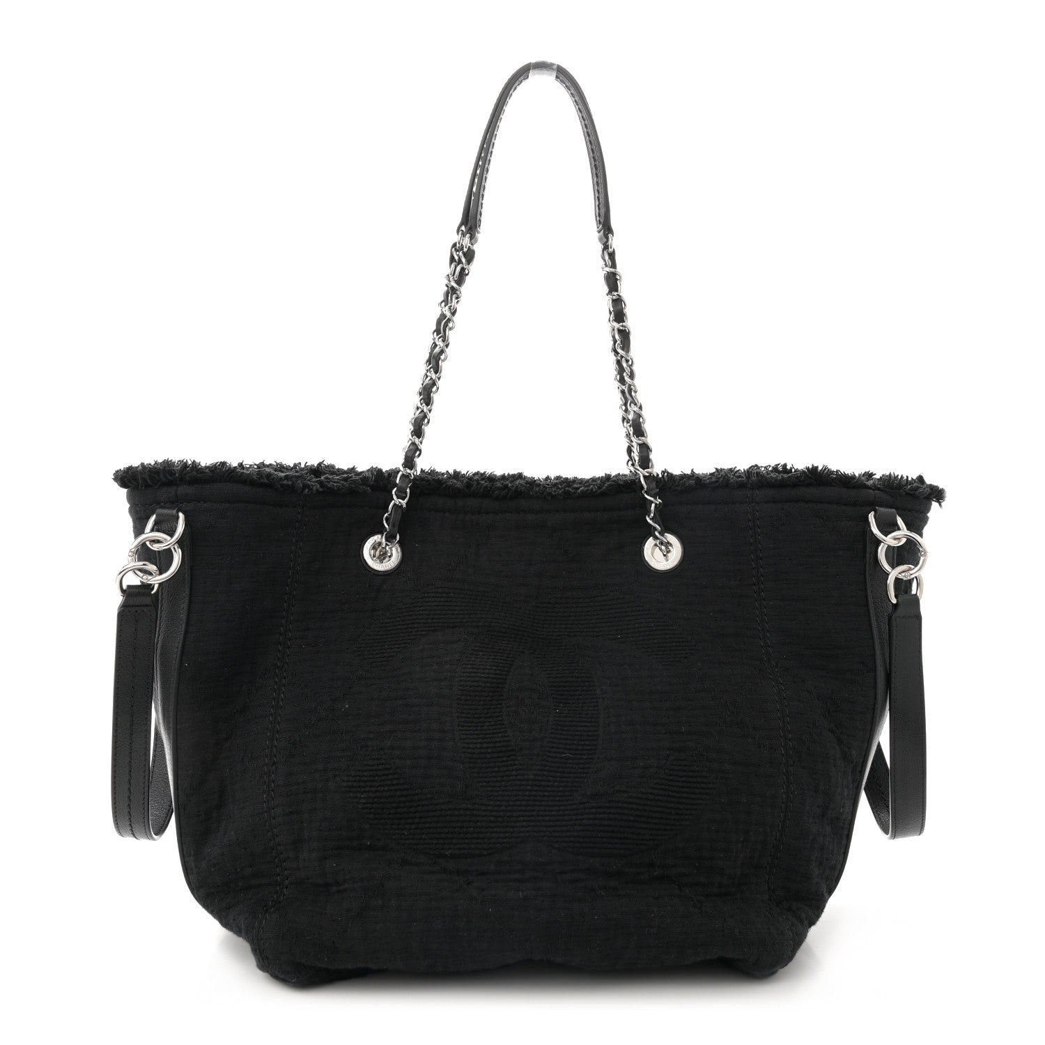 Chanel Canvas Small Double Face Tote Black 1 of 13