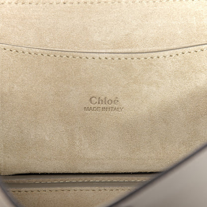 Chloe Calfskin Suede Mini Chain Faye Shoulder Bag Motty Grey 6 of 10