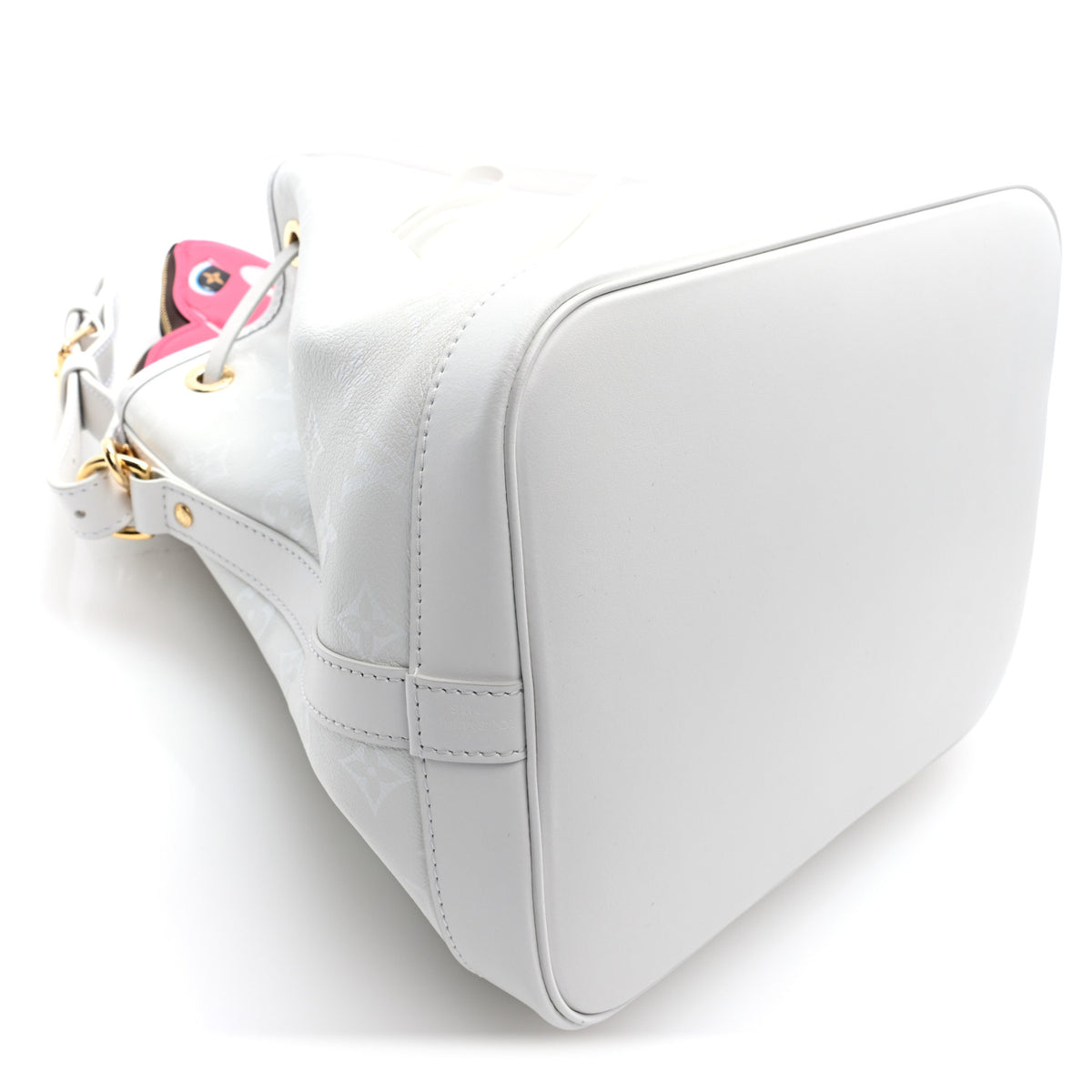 Louis Vuitton X SUN YITIAN Calfskin Monogram Petit Noe White 9 of 10