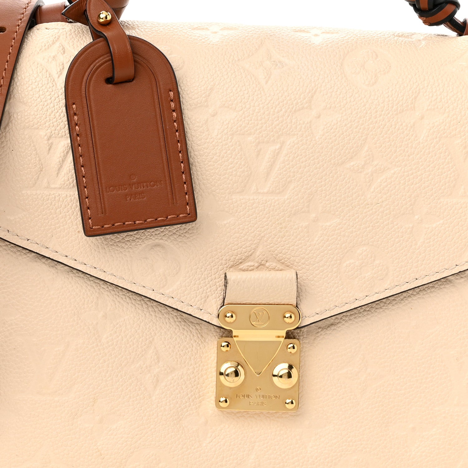 Louis Vuitton Empreinte Braided Pochette Metis Creme Beige Caramel 7 of 13