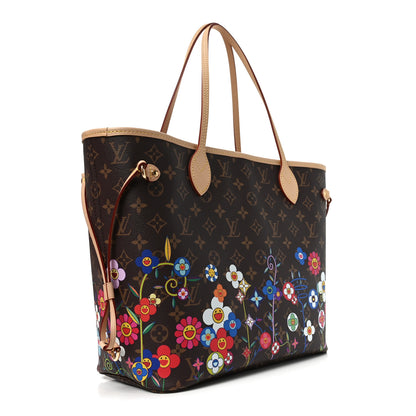 Louis Vuitton LV X TM Monogram Flowers Neverfull MM 4 of 11