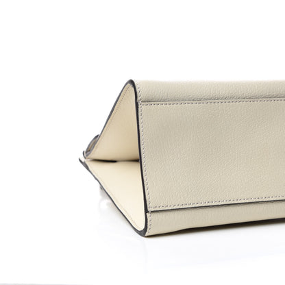 Gucci Grained Calfskin Web Stripe Butterfly Medium Totem Top Handle Bag White 5 of 9