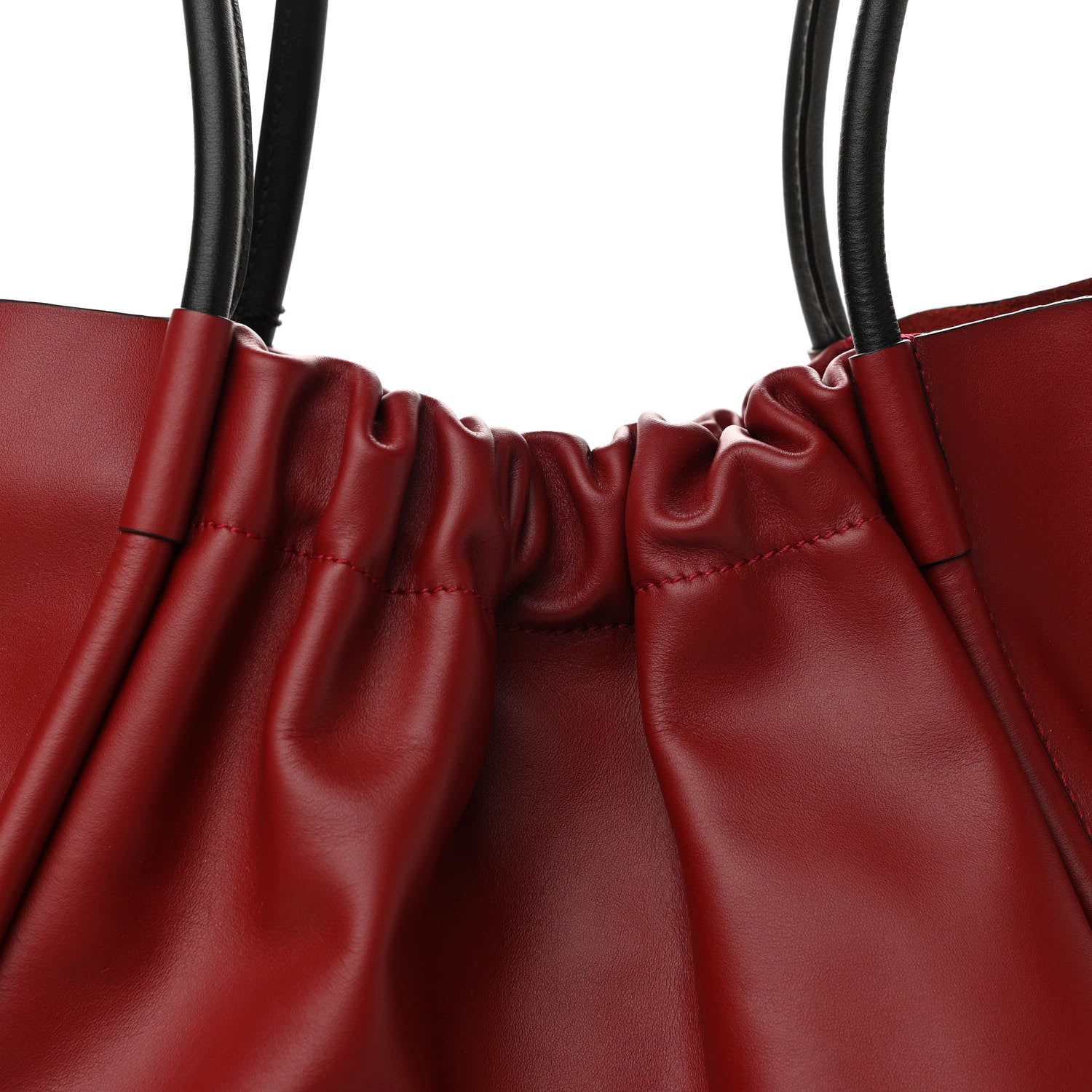 Proenza Schouler Calfskin XL Ruched Tote Bordeaux 9 of 11