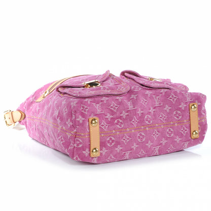 Louis Vuitton Denim Baggy GM Fuchsia 4 of 7