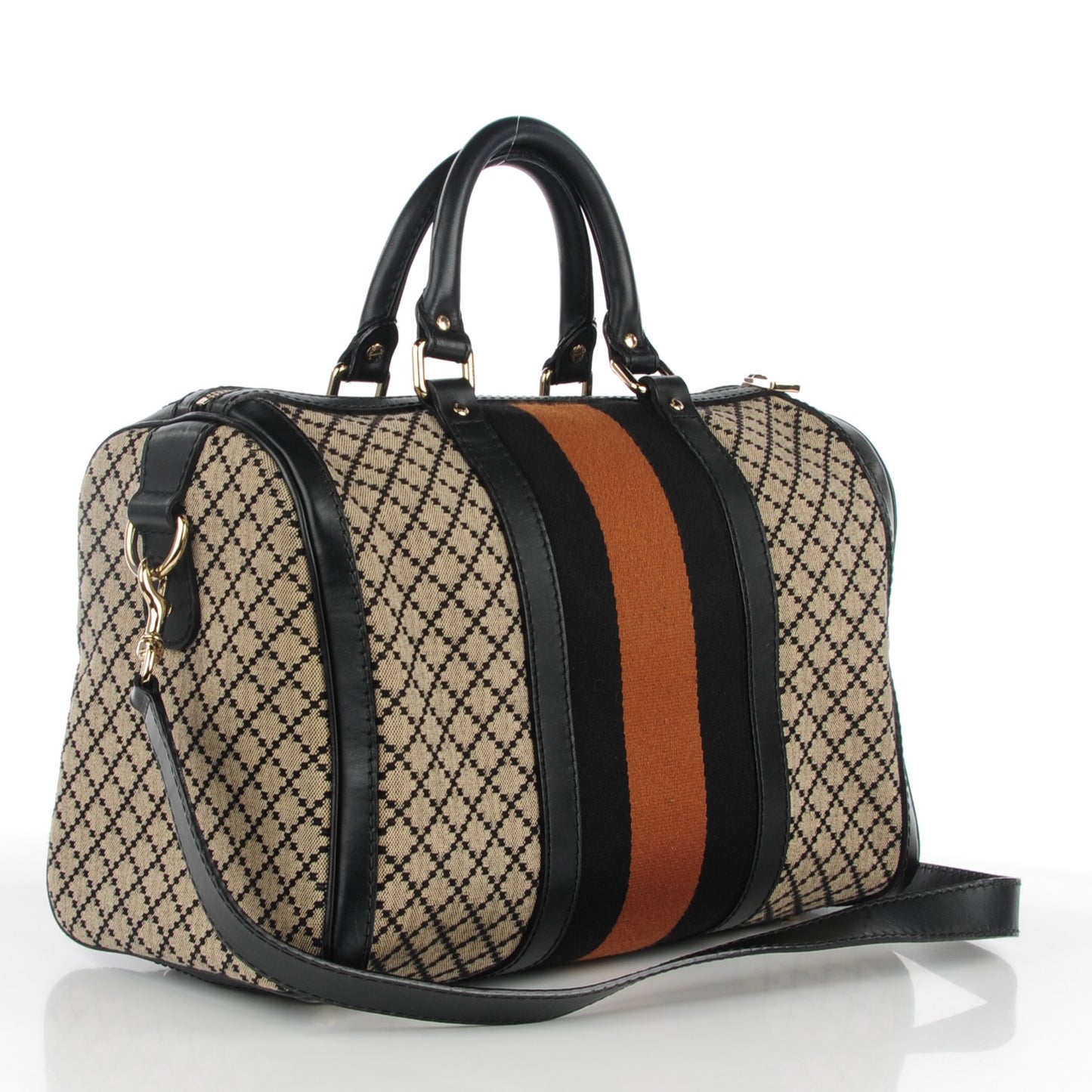 Diamante Vintage Web Medium Boston Black