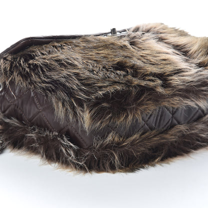 Chanel Lambskin Quilted Fantasy Fur Flap Brown 8 of 9