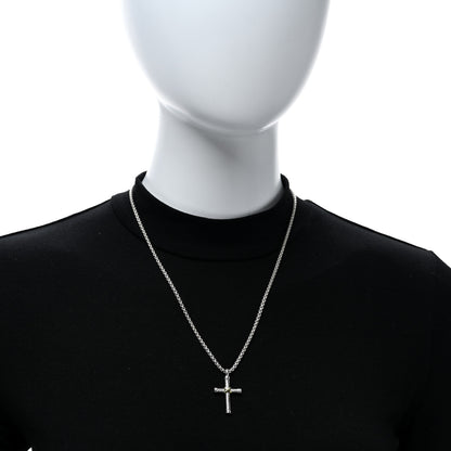 David Yurman Sterling Silver 18K Yellow Gold X Cross Necklace 3 of 5