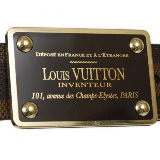 Louis Vuitton Damier Ebene Inventeur Reversible Belt 100 40 3 of 6