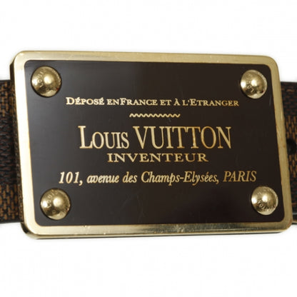 Louis Vuitton Damier Ebene Inventeur Reversible Belt 100 40 3 of 6