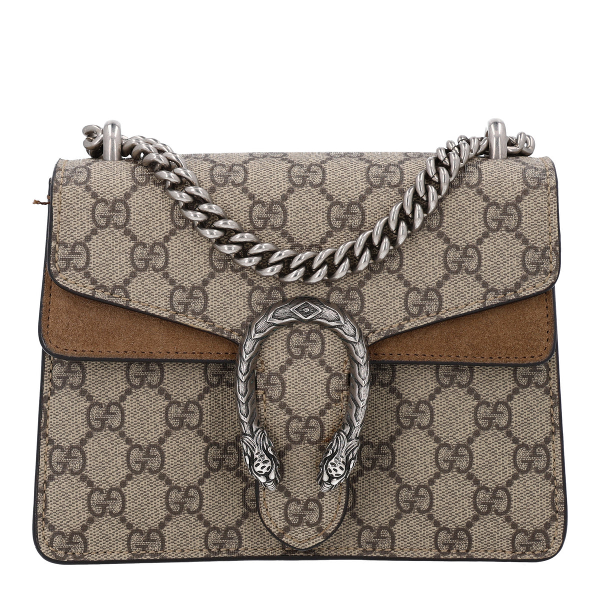 Gucci GG Supreme Monogram Mini Dionysus Shoulder Bag Taupe 1 of 11