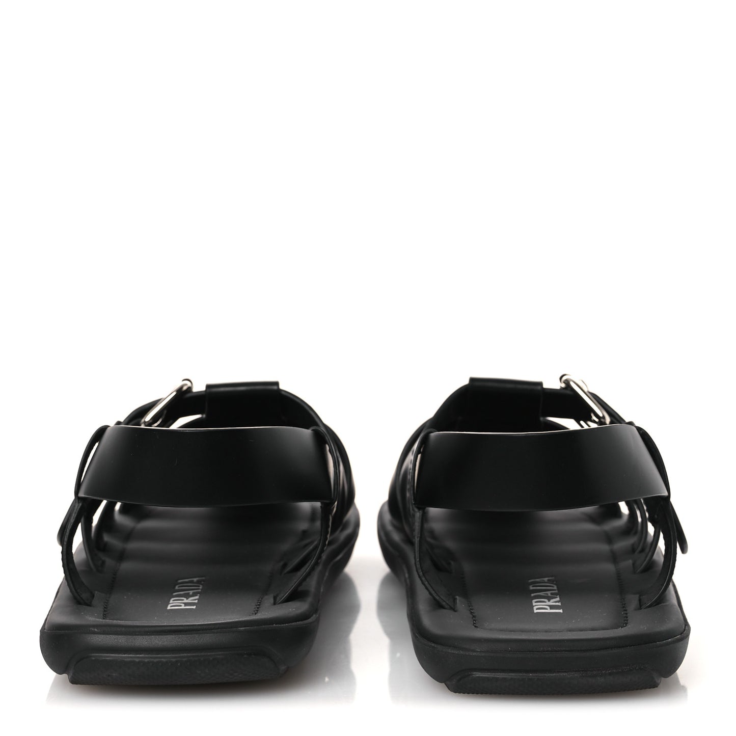 Spazzolato Rois Mens Fisherman Cage Sandals 9 Black