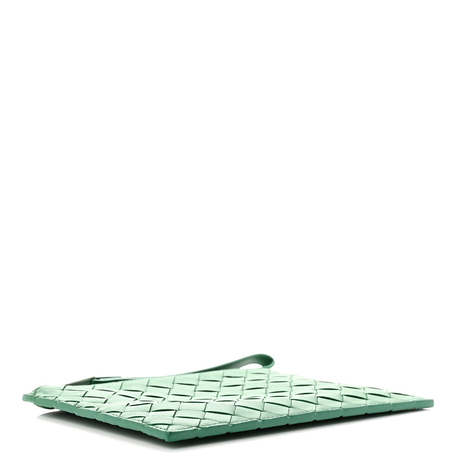 Bottega Veneta Nappa Intrecciato Wristlet Zip Wallet Racing Green 4 of 6
