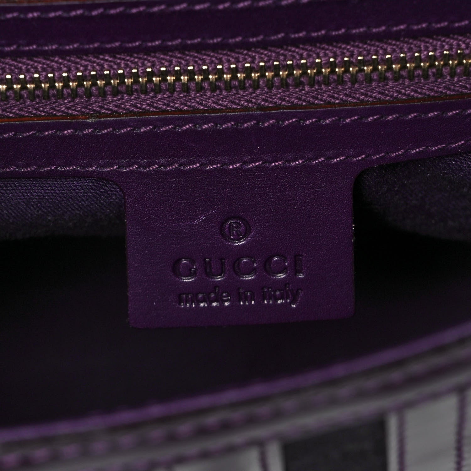 Gucci Patent Horsebit Treasure Flap Purple 5 of 10